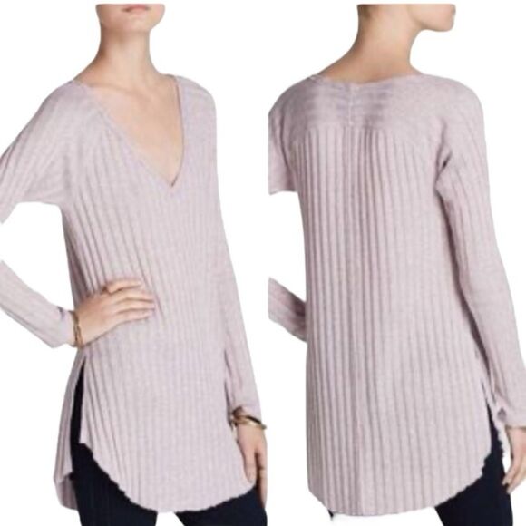 Free People We The Free Beach Babe Hacci Ribbed Thermal Boho Sweater Size XS - Picture 1 of 7